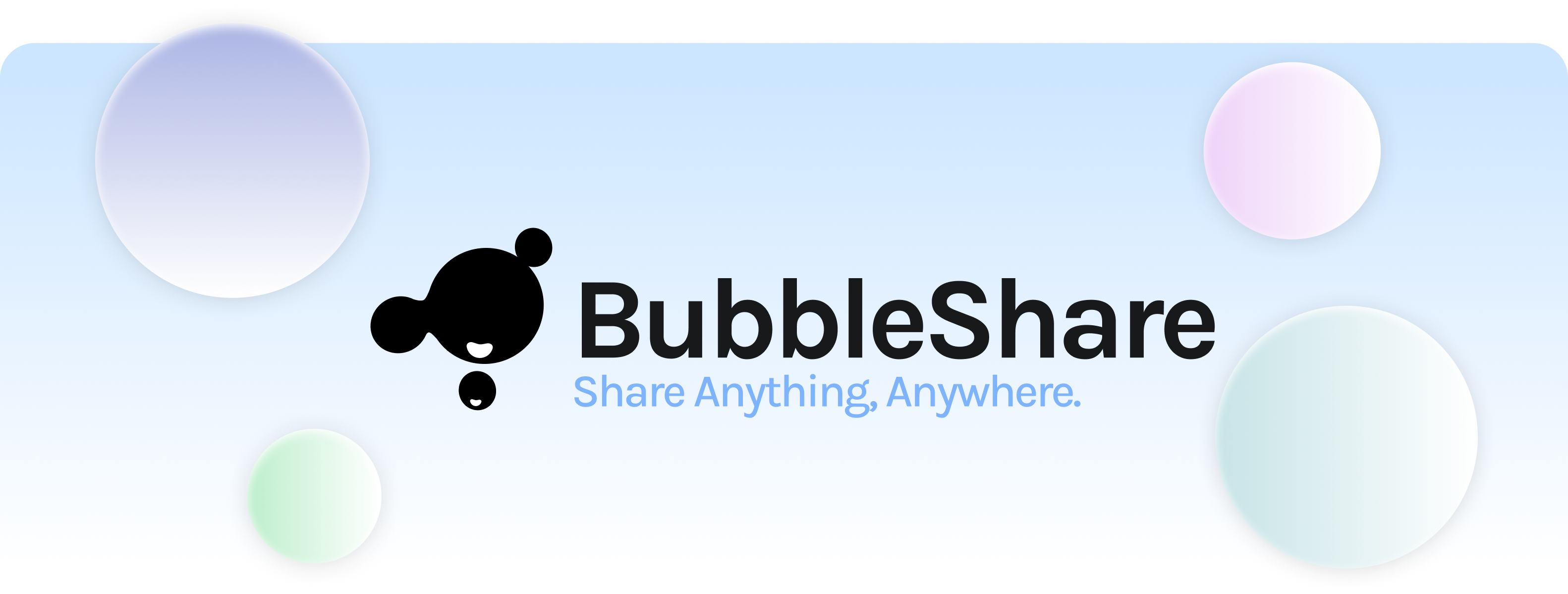 Bubbleshare interface showcase